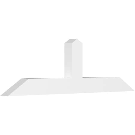 Ekena Millwork Portland Architectural Grade PVC Gable Bracket, 72"W x 21"H x 4"D x 6"F, 7/12 Pitch GBP072X21X0406POR00